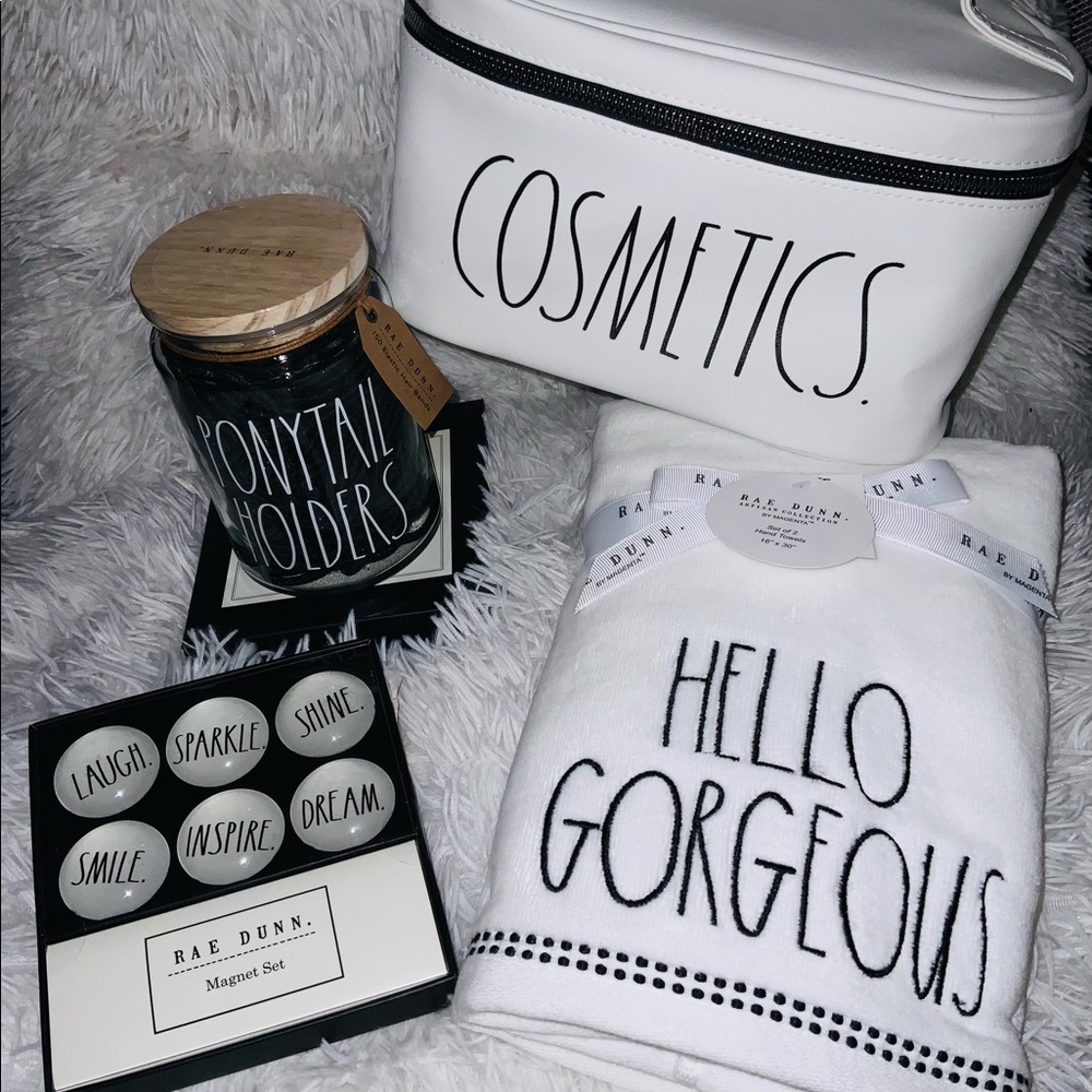 Rae Dunn Hello Gorgeous Ponytail Cosmetics